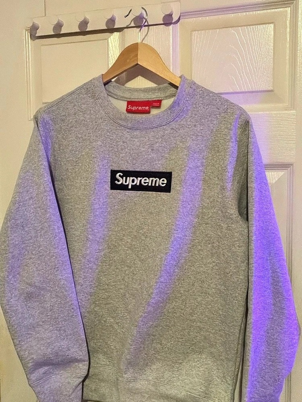 Supreme Box Logo (FW22) Gray Sweatshirt